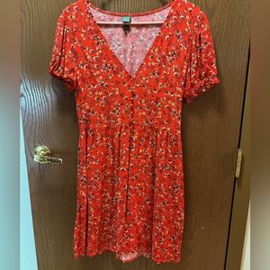 Women’s Red Floral Dress